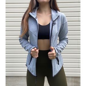 Nike Gray Zip-Up Sweatshirt